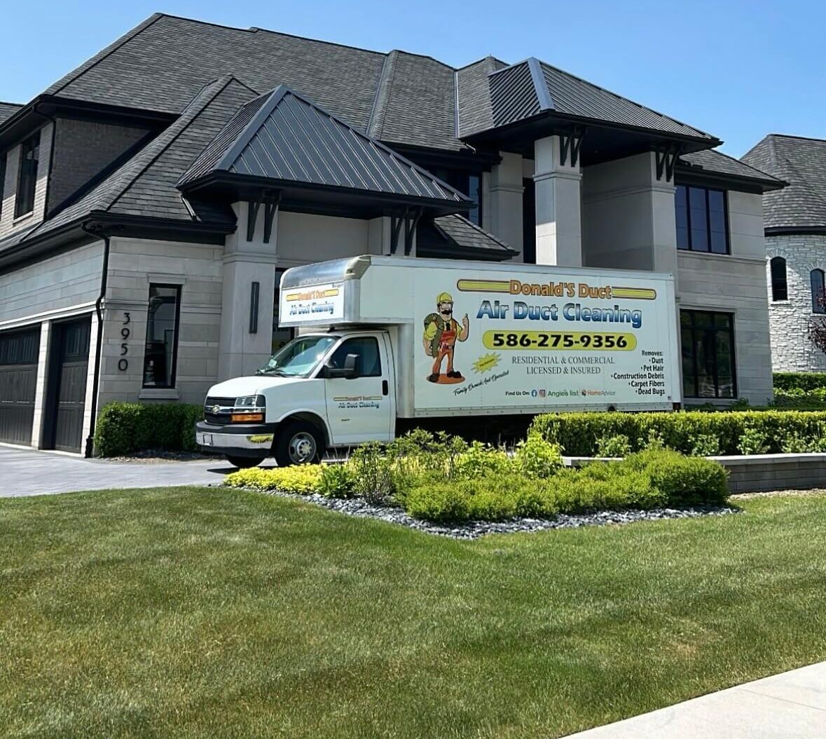 Donald's Duct Cleaning air duct cleaning service van in Sterling Heights, MI